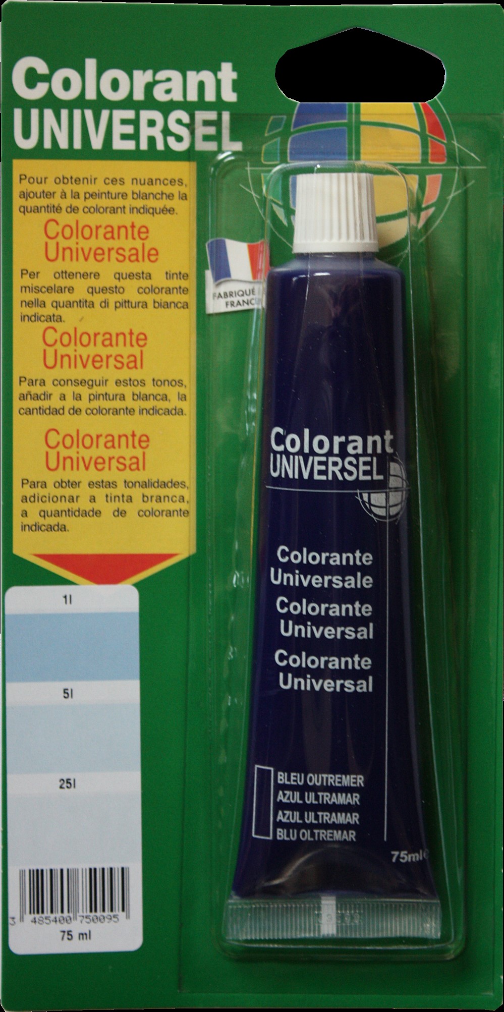 Colorant universel pour peinture bleu outremer 75ml